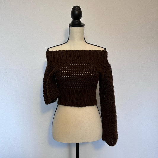 Handmade Asymmetric Crochet Sweater