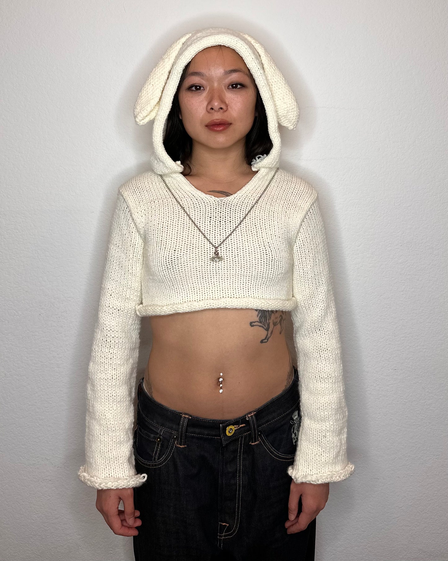 Sacrificial Lamb Cropped Hoodie